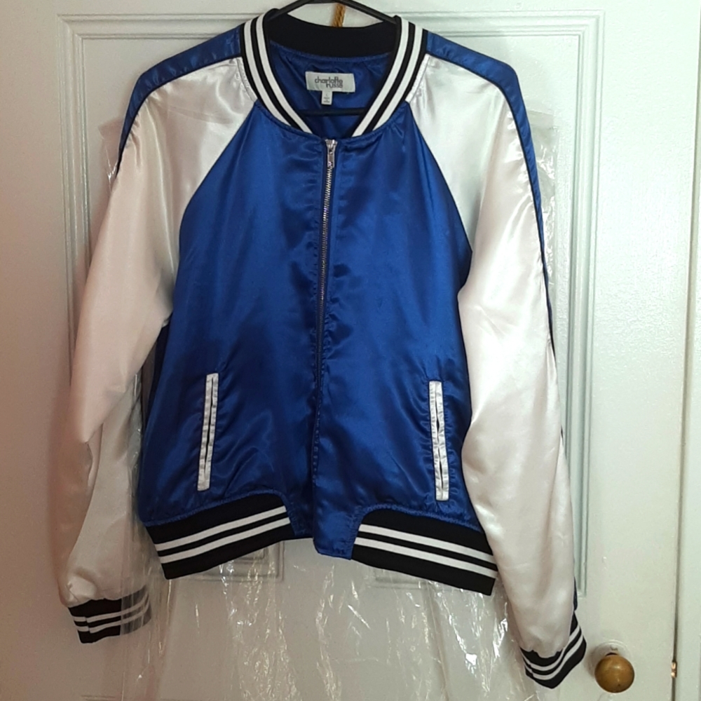 Satin bomber jacket